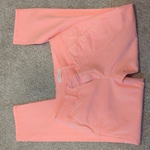 LOFT women's coral capri pants; Size 2 Petite
